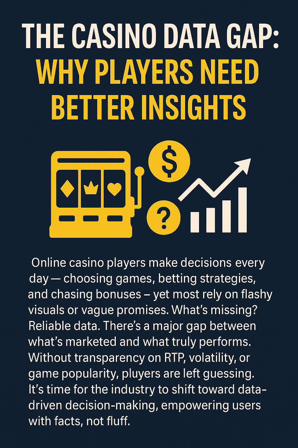 Why Online Casino Players Need Better Data Insights?