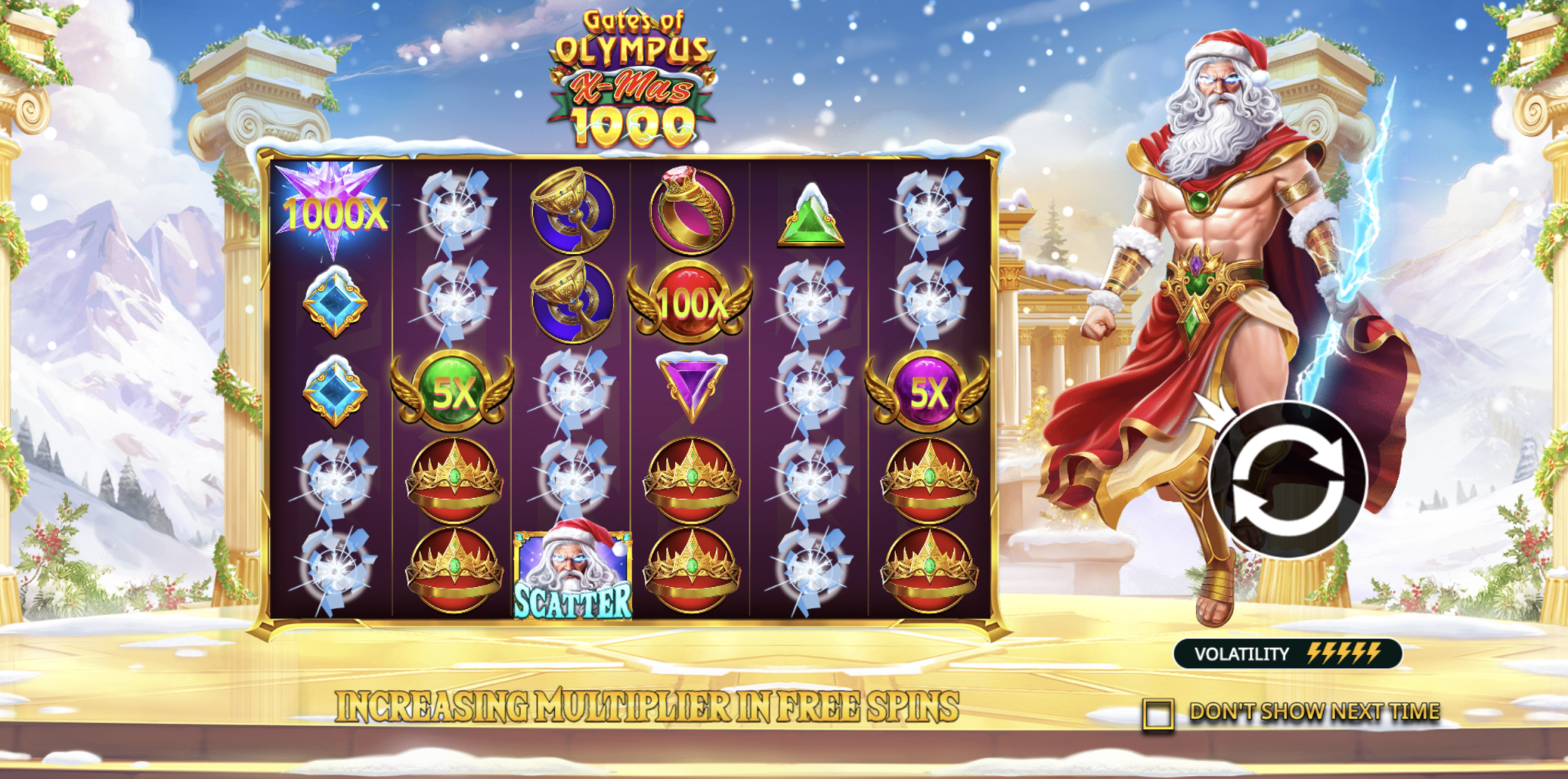 Gates Of Olympus X-Mas 1000 (Pragmatic Play)